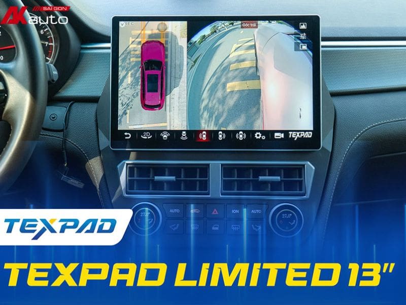 Màn hình TexPad tích hợp camera 360 ô tô