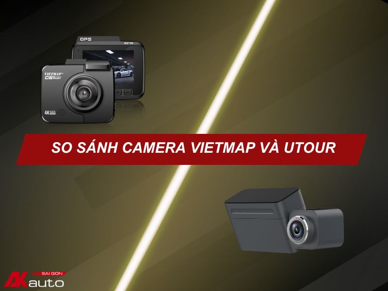 So sánh camera hành trình Vietmap và Utour -