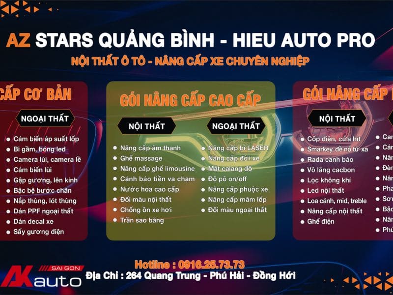 Az Stars Quảng Bình - Hiếu Auto chuyên lắp camera hành trình Quảng Bình