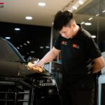 Quy trình dán phim 3M CR60 chính hãng tại garage Akauto