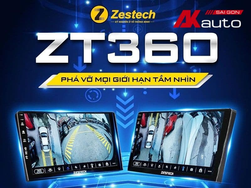 Màn hình Zestech ZT360 là một trong những sản phẩm nổi bật của Zestech, tích hợp camera 360 độ toàn cảnh và nhiều tính năng thông minh