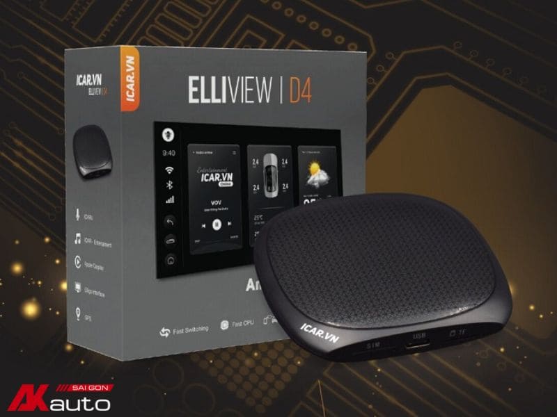 Android Box Elliview cho ô tô Kia Morning 