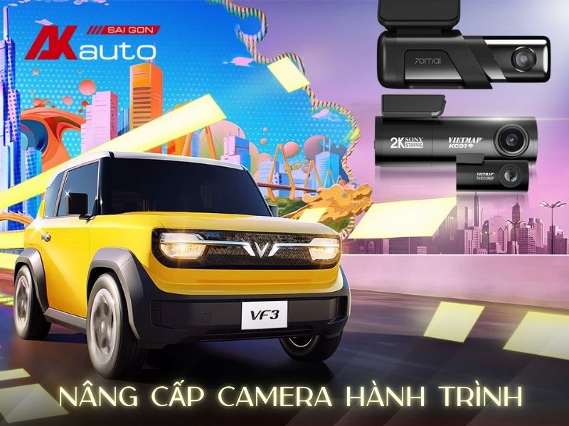 Camera hành trình cho xe VinFast VF3 giúp ghi lại toàn bộ hành trình, đảm bảo an toàn