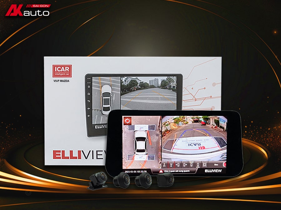 Camera 360 độ ICAR Elliview V5-P cho xe Mazda