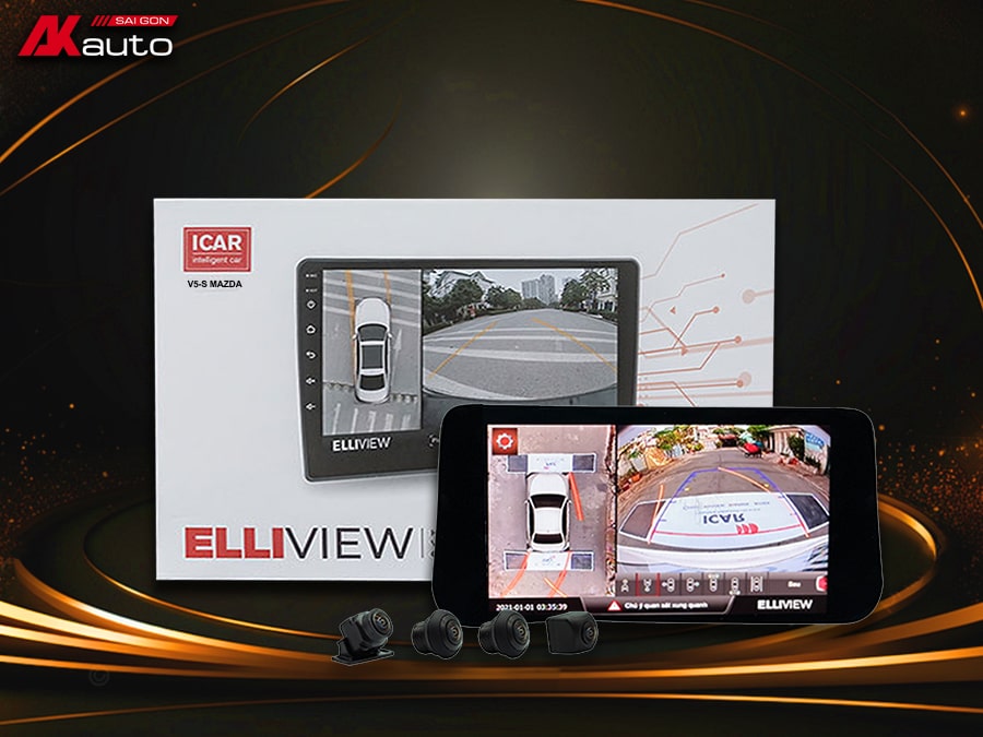 Camera 360 độ ICAR Elliview V5-S cho xe Mazda