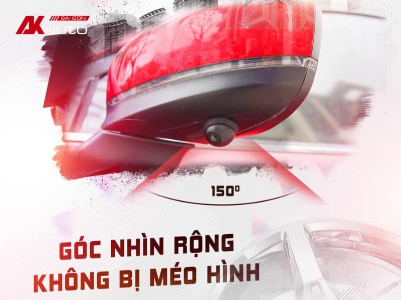 Camera 3 mắt cung cấp cho người lái cái nhìn trực quan về không gian phía sau xe