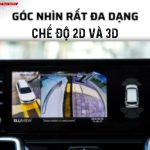 Góc nhìn đa dạng với chế độ 2D và 3D của camera 360 icar elliview v5-s