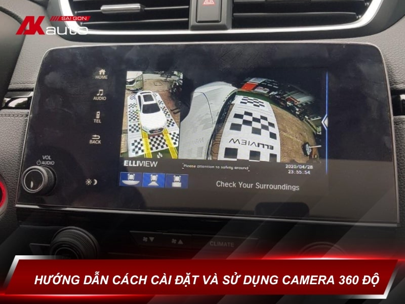 Hướng dẫn cách cài đặt và sử dụng camera 360 độ