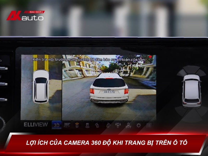 Lợi ích của camera 360 độ khi trang bị trên ô tô đầy đủ nhất