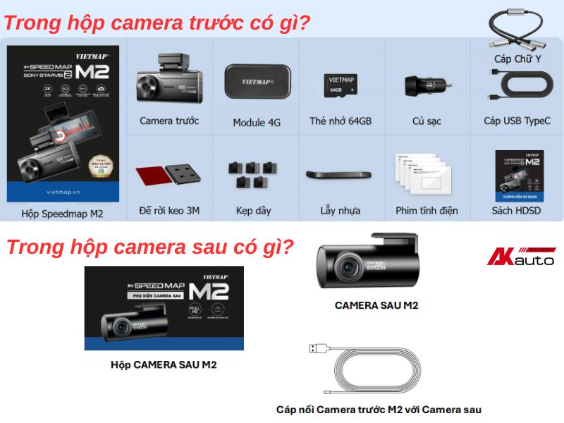 Trong hộp camera VietMap SpeedMap M2 có gì?