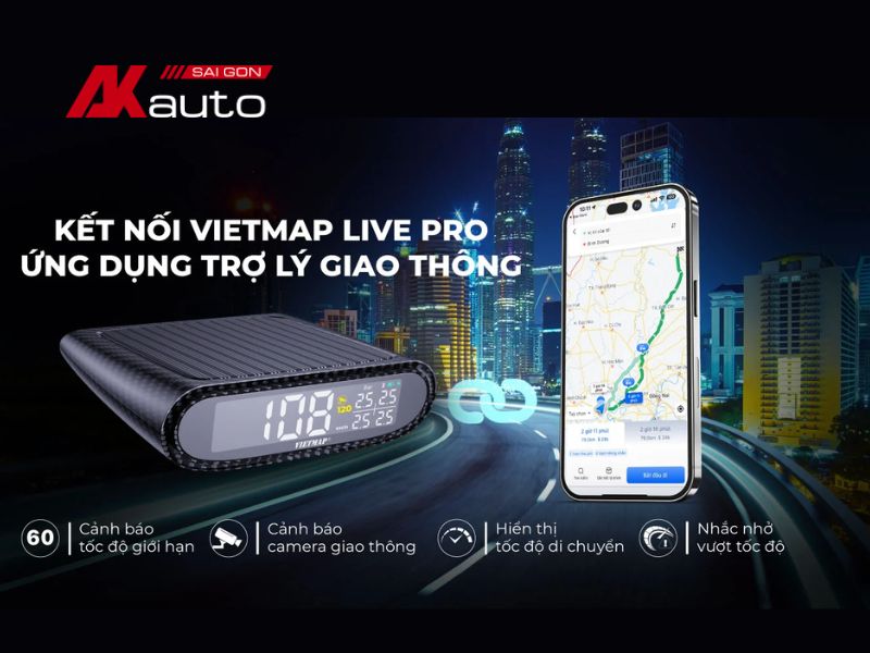 Kết nối ứng dụng Vietmap LIVE với tính năng cảm biến áp suất lốp Vietmap V3