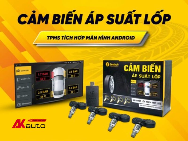 Cảm biến áp suất lốp tích hợp màn hình Zestech