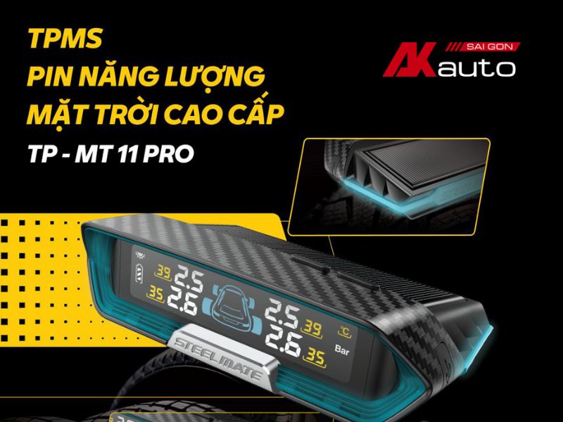 Thông số kỹ thuật chi tiết của cảm biến áp suất lốp Steelmate TP-MT11 Pro