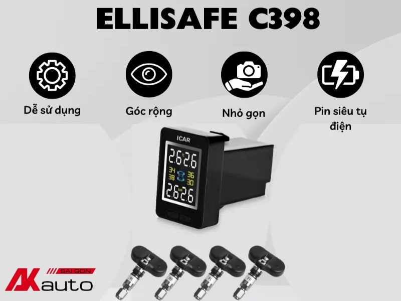 ICAR Ellisafe C398 được thiết kế nhỏ gọn, hỗ trợ lắp đặt dễ dàng hơn 