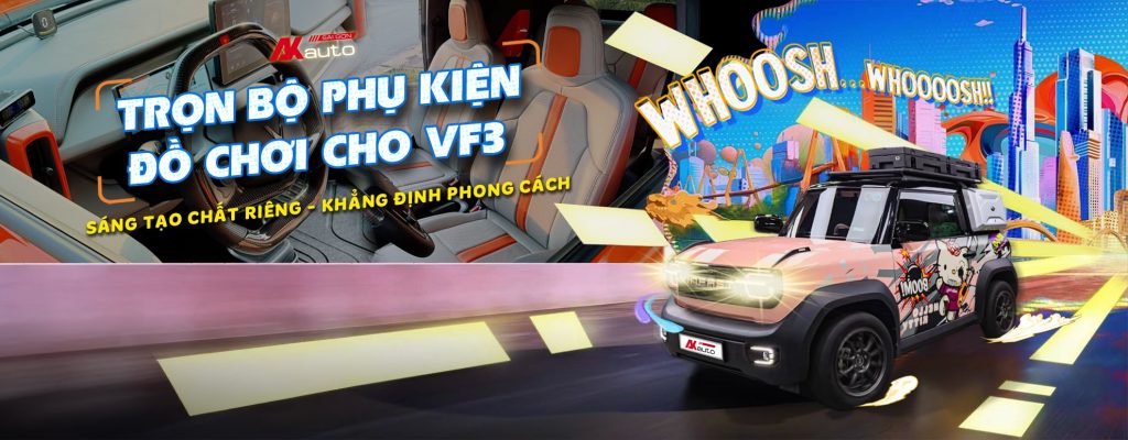 Tổng hợp phụ kiện xe Vinfast VF3 AKauto