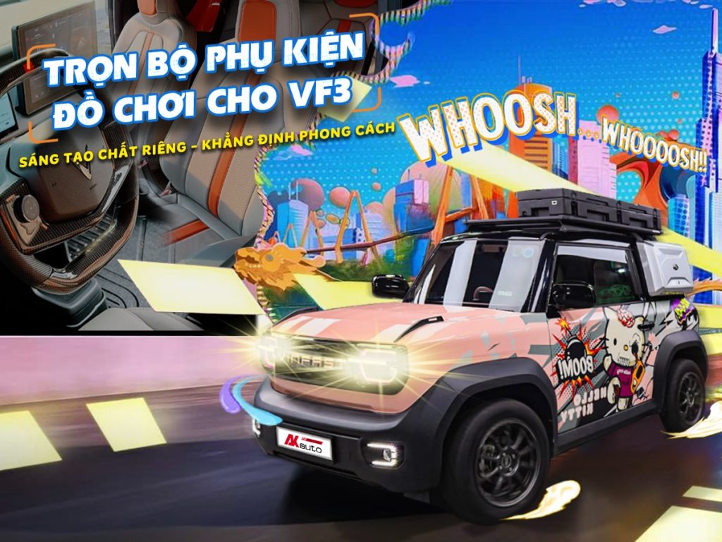 Tổng hợp phụ kiện xe Vinfast VF3 AKauto Mobile