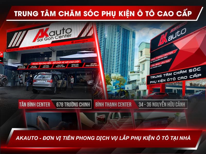 AKauto - Đơn vị tiên phong dịch vụ lắp phụ kiện ô tô tại nhà